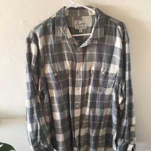 Black plaid work shirt super soft